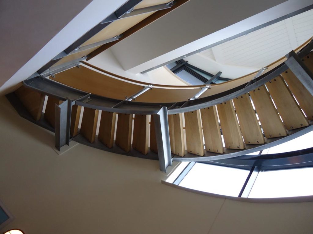 Wood And Steel Staircase